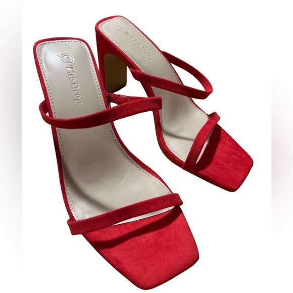 The Drop Shoes - The Drop Red Strappy Heels